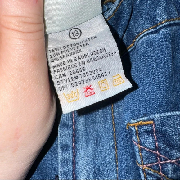 Women’s 725 Original Y2K Cropped Ankle Low Rise Oink Stitch Denim Jeans Size: 13 - Picture 7 of 16